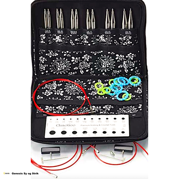 ChiaoGo - Twist Red Lace - 13 cm. pindespidser - large st