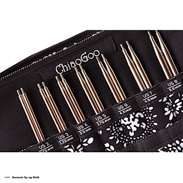 ChiaoGo - Twist Red Lace - 13 cm. pindespidser - komplet st