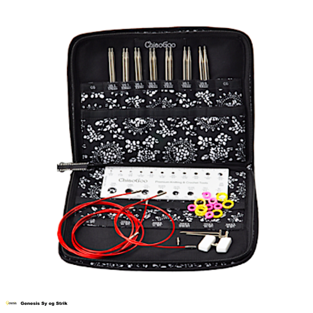 ChiaoGo - Twist Red Lace - 13 cm. pindespidser - Small st