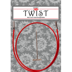 CHIAOGOO - TWIST RED CABLE MINI - 15 cm.