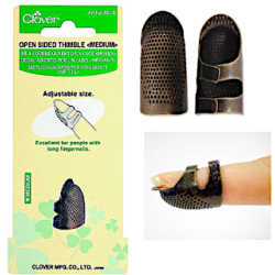 Clover - Justerbar fingerbl i messing (Medium)