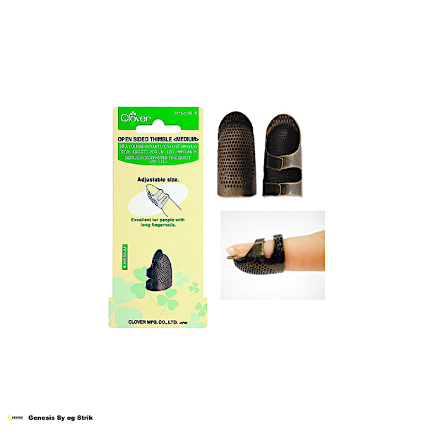 Clover - Justerbar fingerbl i messing (Medium)