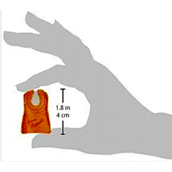 Clover - Dobbelsidet fingerbl i lder med trdforstrkning