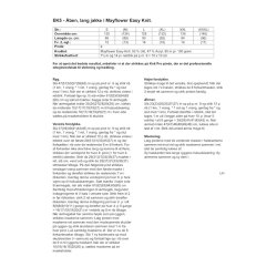 ben, lang jakke i Mayflower Easy Knit