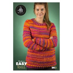 Damesweater med rund hals i Mayflower Easy Knit