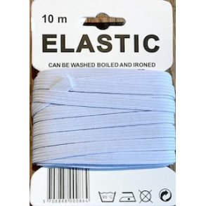 Elastik 10 m hvid