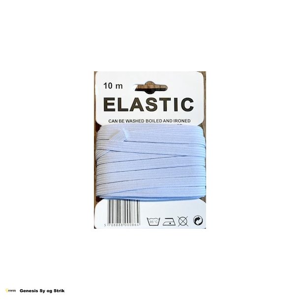 Elastik 10 m hvid