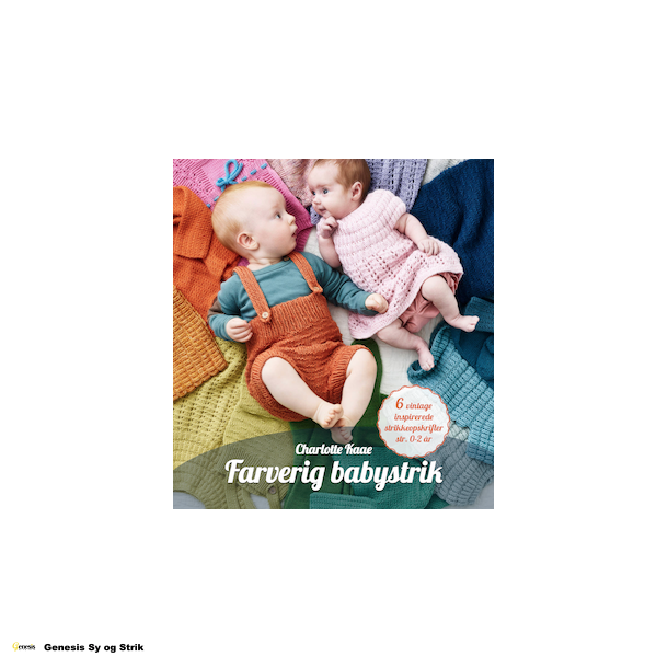 Farverig babystrik