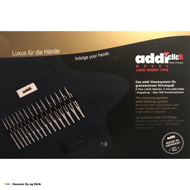Addi CLICK  NOVEL Short Lace tips