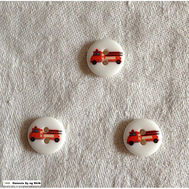 Knap med brandbil som motiv