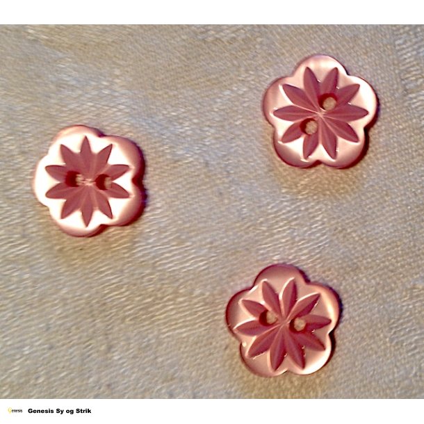 Knap - Blomst Gl. Rosa