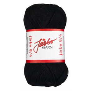 Jarbo Merc. Bomuld 8/4 - Sort - 32012