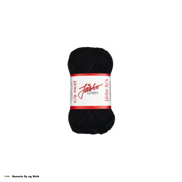 Jarbo Merc. Bomuld 8/4 - Sort - 32012