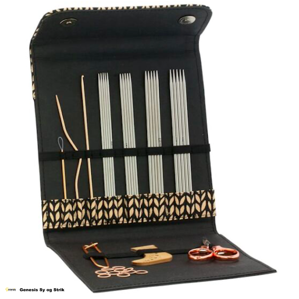 Lana Grossa - KnitPro strmpepindest 15 cm. i stl med tilbehr