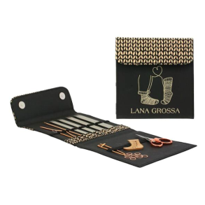 Lana Grossa - KnitPro strmpepindest 15 cm. i stl med tilbehr