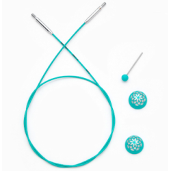 Knitpro Mindful Collection - kabel/wire med 360 graders kobling