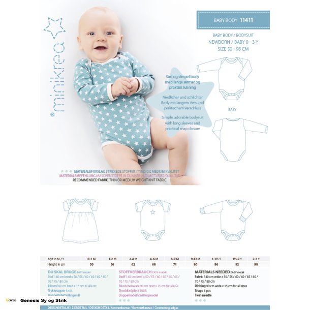 Babybody str. 0  3 r ( 50  98 cm )