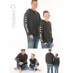 Sweatshirt str. brn 2 r til 16 r / voksen XS - XXL