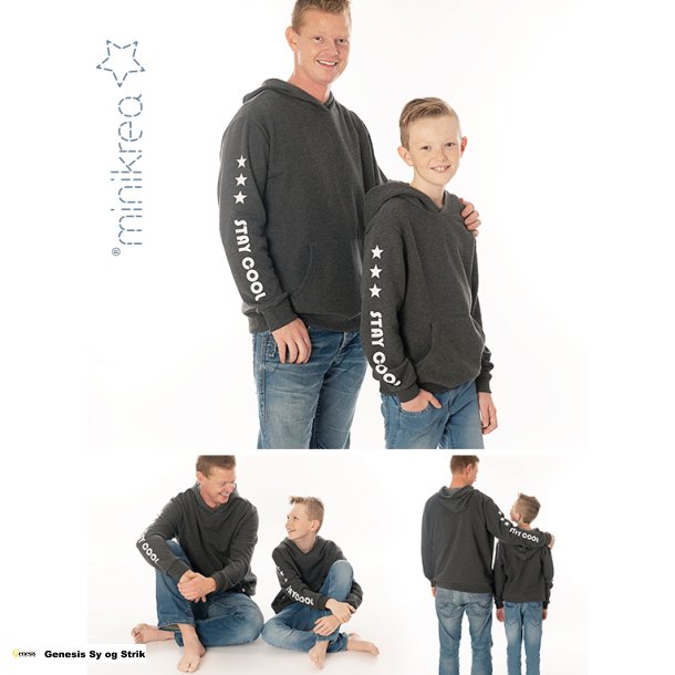 Sweatshirt str. brn 2 r til 16 r / voksen XS - XXL