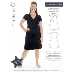 Kjole med drapering  papirmnster