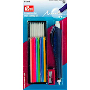 Kridtblyant med 9 forskellige stiftfarver og n spidser