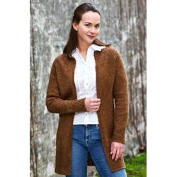 Lang cardigan med raglan