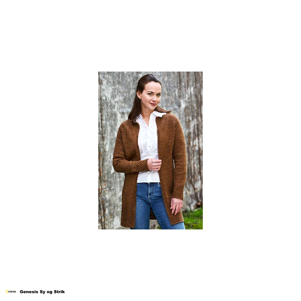 Lang cardigan med raglan