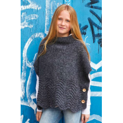 Poncho med blgemnster