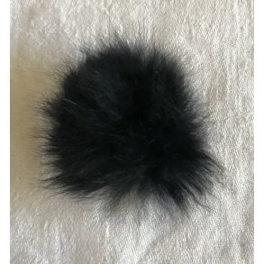 Pompon / pelskvast - Sort