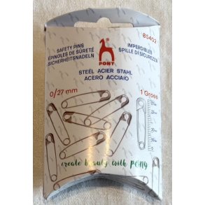 20 stk. Sikkerhedsnle - 27 mm.