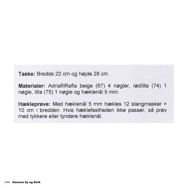 "Rania" hat og taske