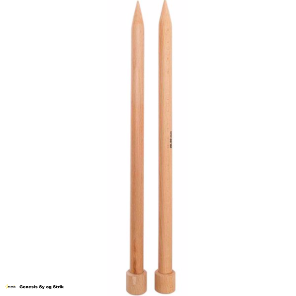 KnitPro Jumperpind i poleret naturtr - 20 mm