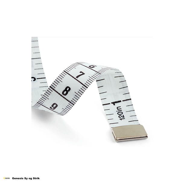 M�leb�nd til 300 cm. / 120 inch. - rulles ind med tryk p� en knap.