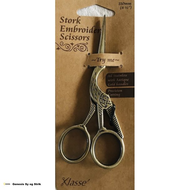 Storkesaks i Antik Guld