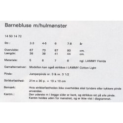 Brnebluse m/hulmnster