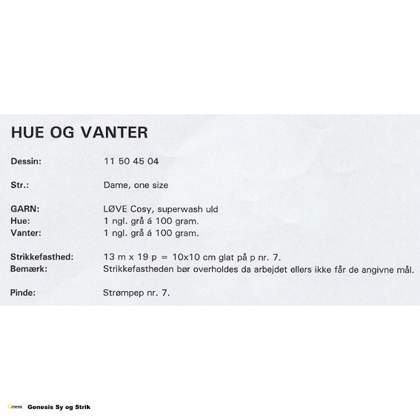 Hue og vanter