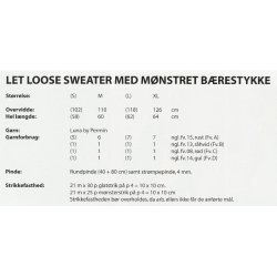 Let loose Sweater med mnstret brestykke
