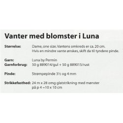 Vanter med blomster i Luna