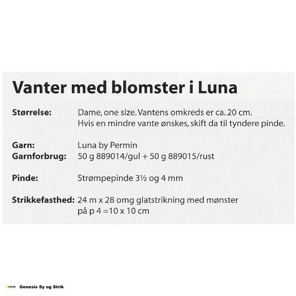 Vanter med blomster i Luna
