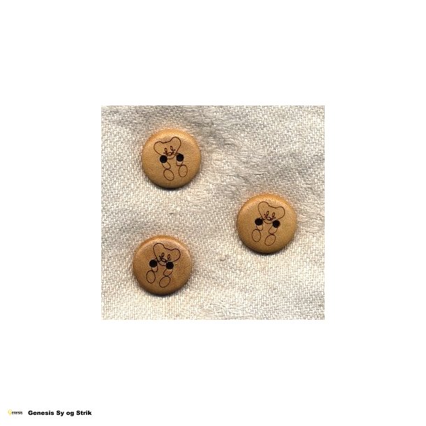Knap med bamsemotiv