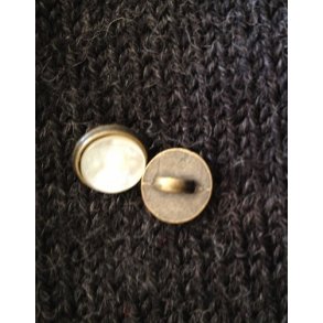 Knap med hvid perlemor - 11 mm