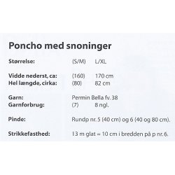 Poncho med snoninger