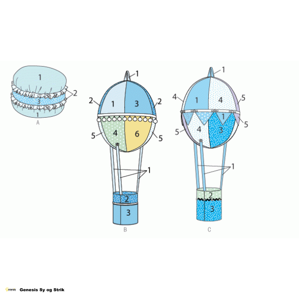 Puf og luftballon dekoration