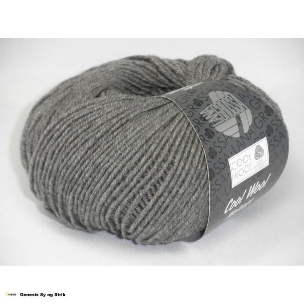 Cool Wool Mlange - Mrk Grmeleret
