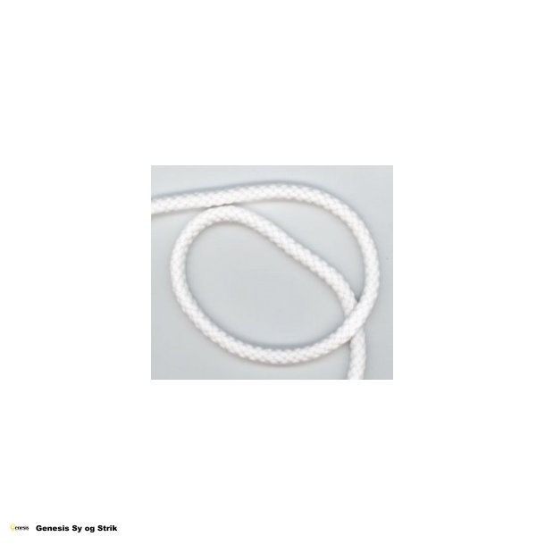 Anoraksnor elastisk Hvid