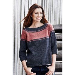 Raglanbluse med striber