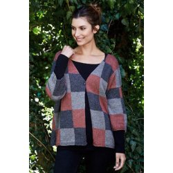 Bred Cardigan med felter