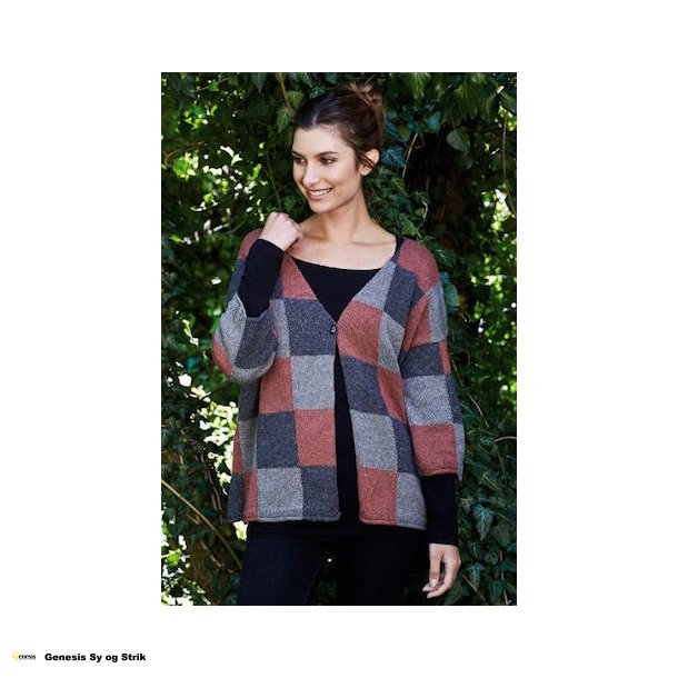 Bred Cardigan med felter
