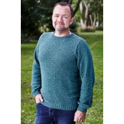 Herrebluse med striber i vrang