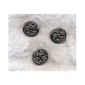 Mnstret metal knap - 20 mm